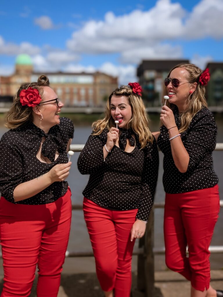 The Toodle Pips close-harmony vocal trio